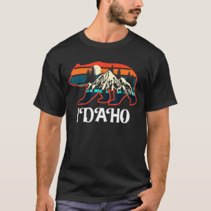 Idaho Bear Vintag Retro Id Mountains Camping Souv T-Shirt