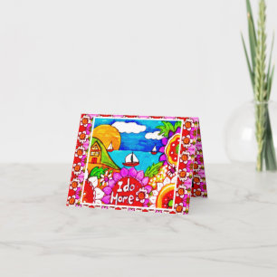 Idaho Begrüßung, Idahome, Hauswärmung Ida Zuhause  Karte