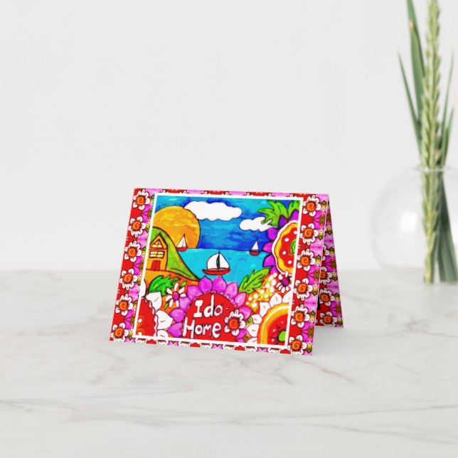 Idaho Begrüßung, Idahome, Hauswärmung Ida Zuhause  Karte (Vorderseite)