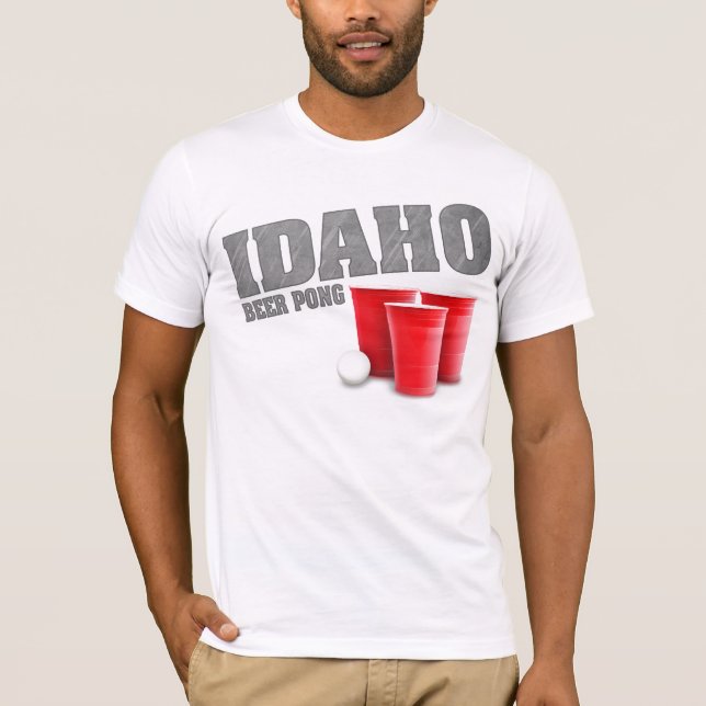 Idaho-Bier Pong T - Shirt (Vorderseite)