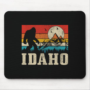 Idaho Bigfoot Vintage Berge Wandern Camping Jagd Mousepad