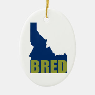 Idaho Bred Keramikornament