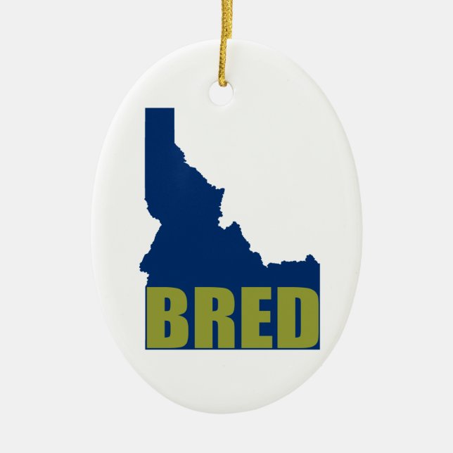Idaho Bred Keramikornament (Vorne)