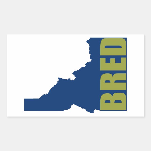 Idaho Bred Rechteckiger Aufkleber (Vorderseite)