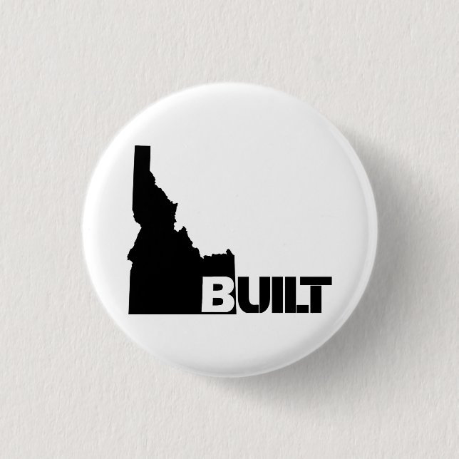Idaho Built (Black) Button (Vorderseite)