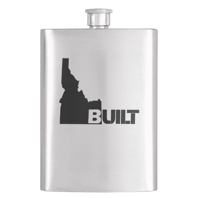 Idaho Built Black Flachmann (Vorderseite)