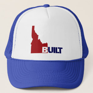 Idaho Built Center (Red White & Blue) Trucker Hat Truckerkappe