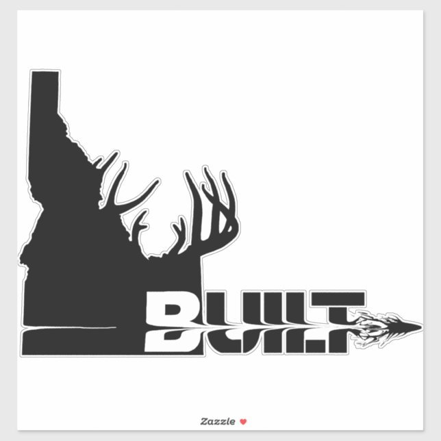 Idaho Built Deer Hunter Vinyl Decal Aufkleber (Blatt)