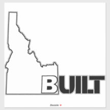 Idaho Built Hybrid Vinyl Decal