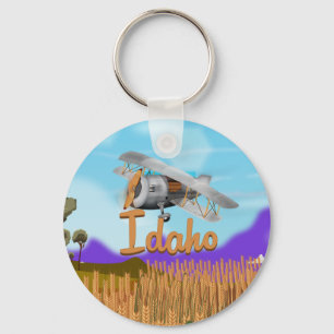 Idaho Cartoon zur Pflanzenfarm Schlüsselanhänger