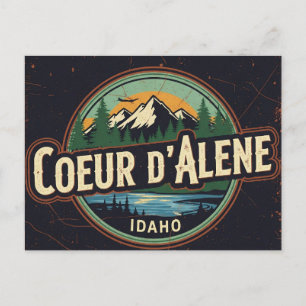 Idaho Coeur d'Alene Grunge erschüttert Postkarte