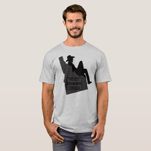 Idaho Cowboy - BUILT IDAHO TOUGH T - Shirt (Vorne ganz)