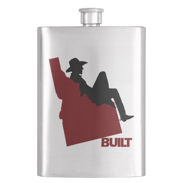 Idaho Cowboy Flask Flachmann (Vorderseite)