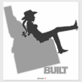 Idaho Cowgirl Aufkleber