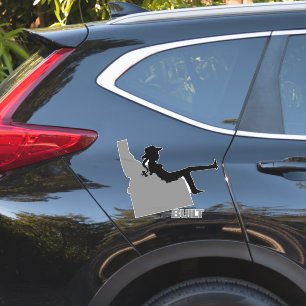 Idaho Cowgirl Aufkleber