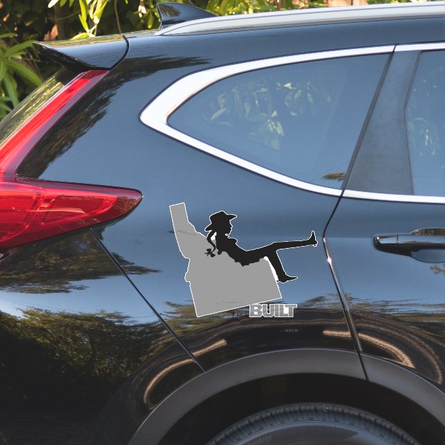 Idaho Cowgirl Aufkleber (Auto Seite)