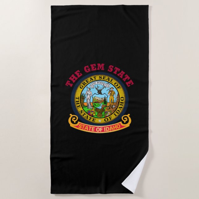 IDAHO CROSSROADS STAAT FLAG STRANDTUCH (Vorderseite)
