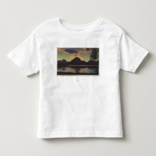 Idaho - Dämmerungs-Ansicht von Mt. Moran u. Kleinkind T-shirt