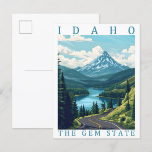 Idaho, der Edelstein-Staat, USA Reiseort Postkarte