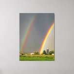 Idaho Double Rainbow Leinwanddruck<br><div class="desc">Fotografiert in SW Idaho.</div>