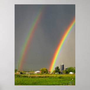 Idaho Double Rainbow Poster