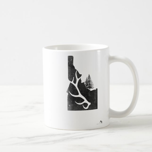 Idaho-Elchjäger mit abgefallenem Geweih  Kaffeetasse (Rechts)