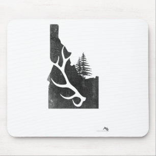 Idaho-Elchjäger mit abgefallenem Geweih Mousepad