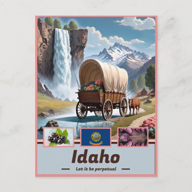 Idaho Elegance: Surreal Showcase Postkarte (Vorderseite)