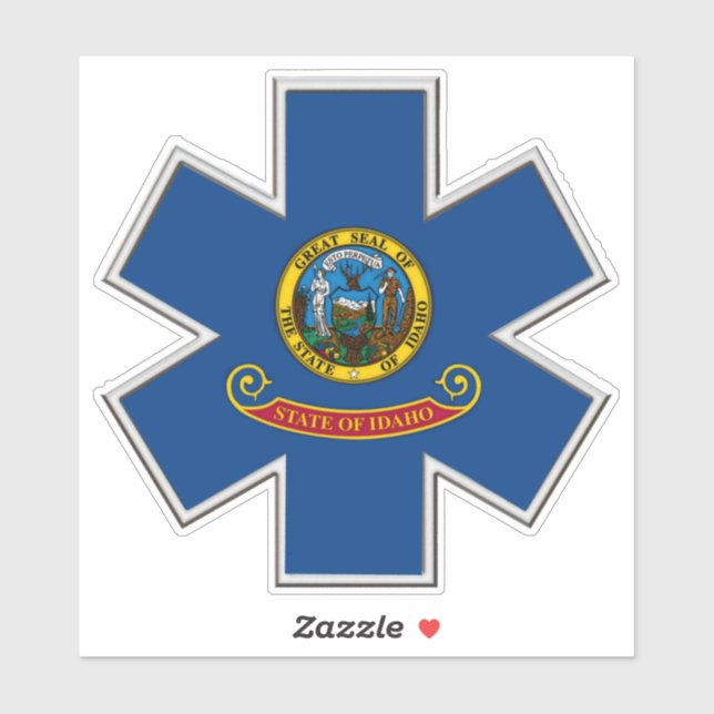 Idaho EMS Aufkleber (Blatt)