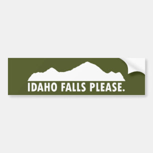 Idaho Falls Bitte Autoaufkleber