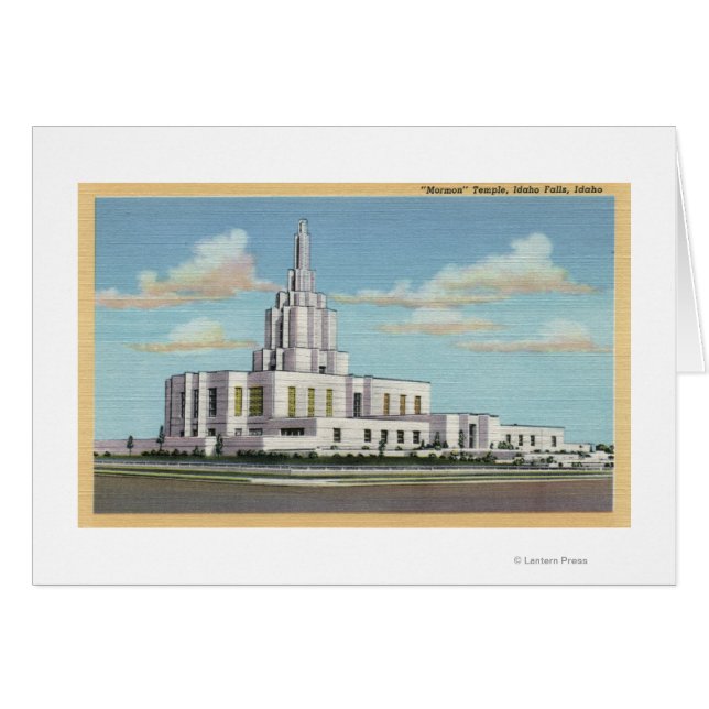 Idaho Falls, ID - Mormon Temple View (Vorderseite (Horizontal))