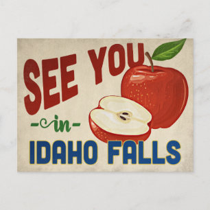 Idaho Falls Idaho Apfel - Vintage Reise Postkarte