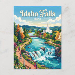 Idaho Falls Idaho Postkarte