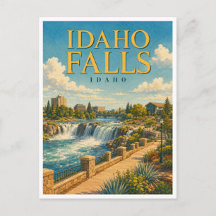 Idaho Falls Idaho River Walk GeoSaga Postkarte