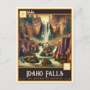 Idaho Falls, Idaho   VINTAG Postkarte