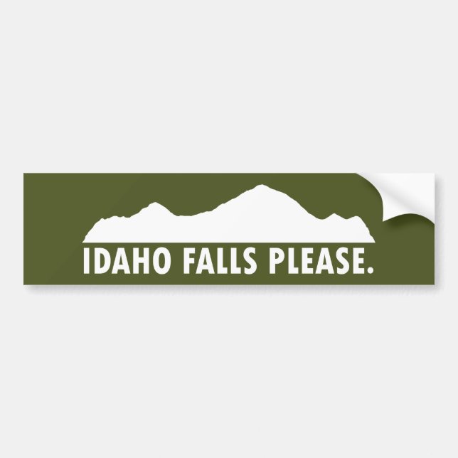 Idaho Falls Please Autoaufkleber (Vorne)