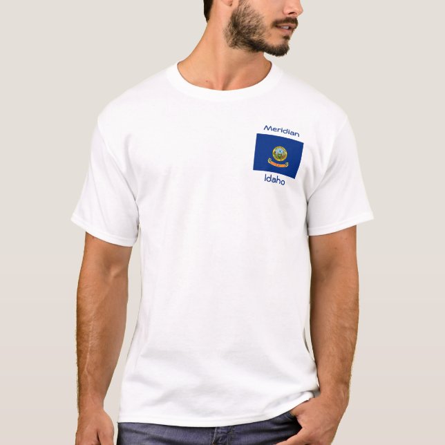 Idaho Flag Map City T - Shirt (Vorderseite)