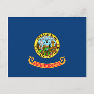 Idaho Flag Postcard Postkarte