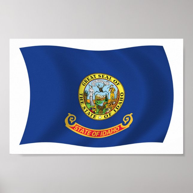 Idaho Flag Poster Print (Vorne)