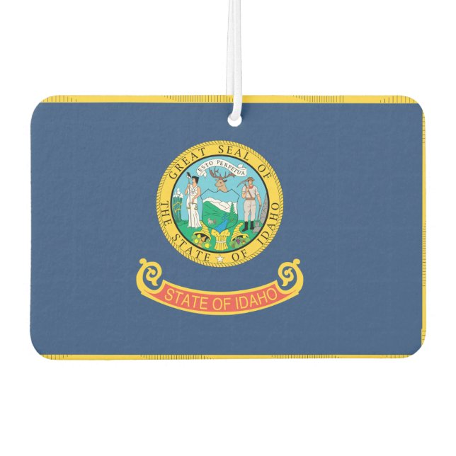 IDAHO-Flagge - Autolufterfrischer (Vorderseite)