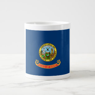 Idaho-Flagge: der Edelstein-Staat, America Mountai Jumbo-Tasse