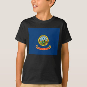 Idaho-Flagge: der Edelstein-Staat, America Mountai T-Shirt