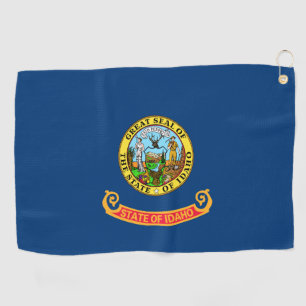 Idaho-Flagge: der Edelstein-Staat, Amerika Mountai Golfhandtuch