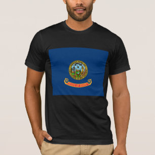 Idaho-Flagge: der Edelstein-Staat, Amerika Mountai T-Shirt