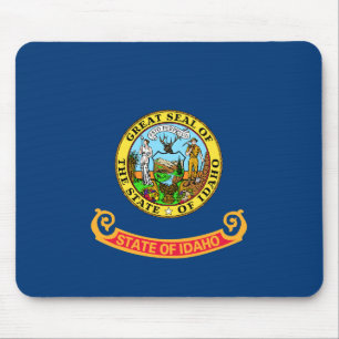 Idaho-Flagge, der Edelstein-Staat, amerikanische B Mousepad