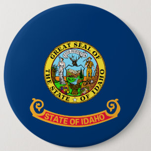 Idaho-Flagge, der Staat der Edelsteine, amerikanis Button