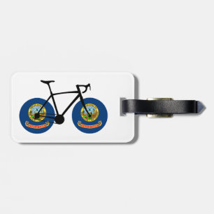 Idaho-Flagge-Radsport Gepäckanhänger