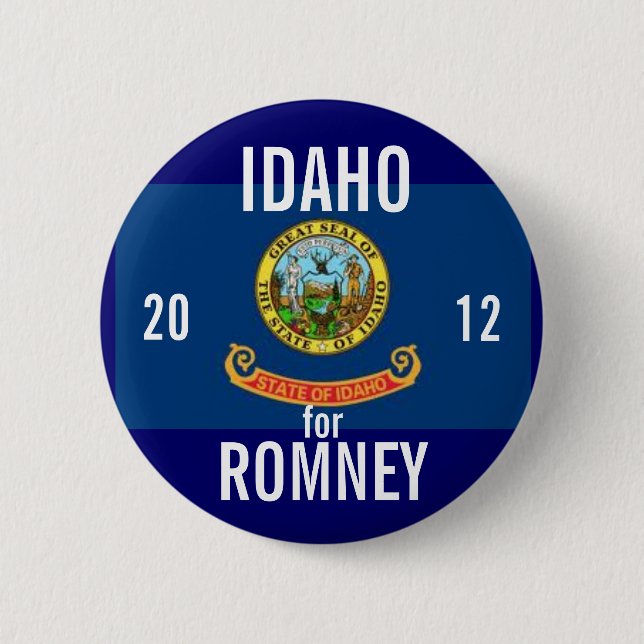 Idaho für Romney 2012 Button (Vorderseite)