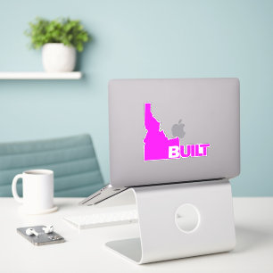 Idaho Gebaut Vinyl Decal Hot Pink Aufkleber