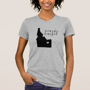 Idaho Geborenes und aufgehobenes Staat T-Shirt